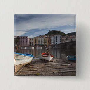 Chapa Cuadrada Italia, Cerdeña, Bosa. Río Temo y Ponte