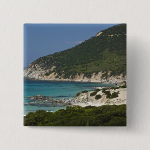 Chapa Cuadrada Italia, Cerdeña, Solanas. Playa.
