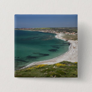 Chapa Cuadrada Italia, Cerdeña, Tharros. Vista desde la