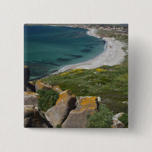 Chapa Cuadrada Italia, Cerdeña, Tharros. Vista desde la española