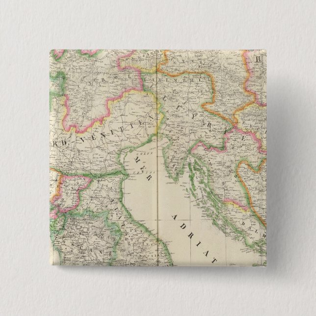 Chapa Cuadrada Italia Europa 20 (Anverso)