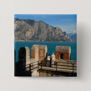 Chapa Cuadrada Italia, Malcesine, vista desde la torre del castil