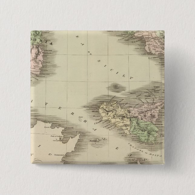 Chapa Cuadrada Italia meridional 2 (Anverso)