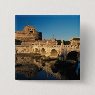 Chapa Cuadrada Italia, Roma, Castel Sant'Angelo y río