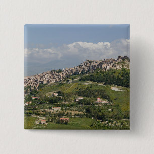 Chapa Cuadrada Italia, Sicilia, Enna, Calascibetta, Vista matutin