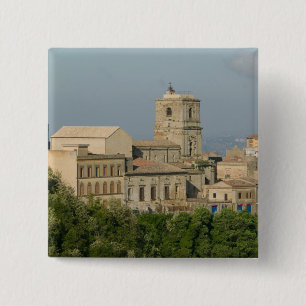 Chapa Cuadrada Italia, Sicilia, Enna, vista de la ciudad desde Ro