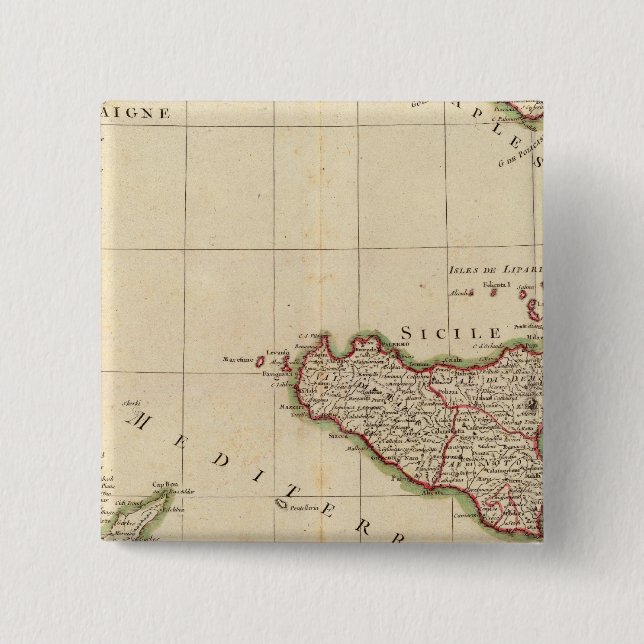 Chapa Cuadrada Italia y Eslovenia (Anverso)