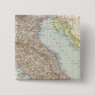 Chapa Cuadrada Italien nordliche Halfte, mapa del norte de Italia