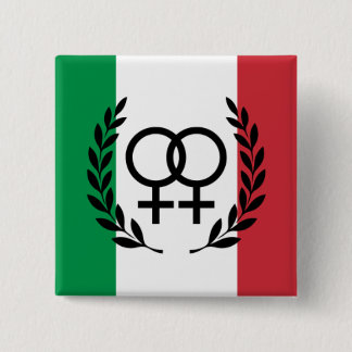 Chapa Cuadrada italy flag Sapphic Symbol badge