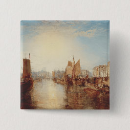 Chapa Cuadrada J.M.W. Turner: Puerto de Dieppe Arte Romántico Ref