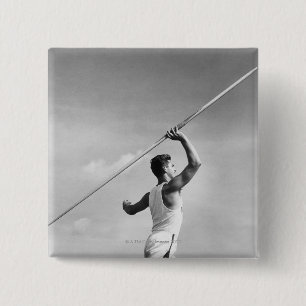 Chapa Cuadrada Jabalina que lanza del hombre