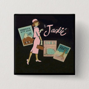 Chapa Cuadrada Jackie Kennedy