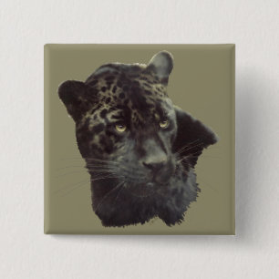 Chapa Cuadrada Jaguar negro