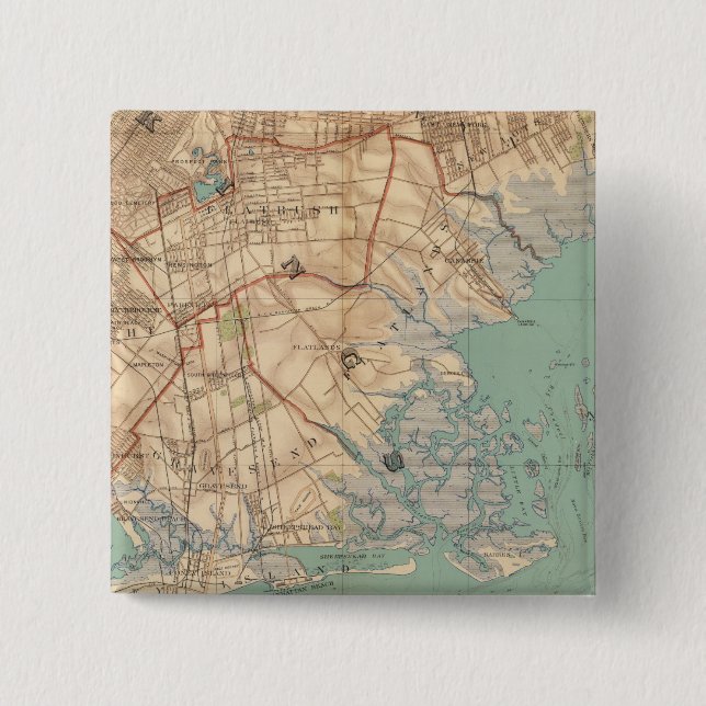 Chapa Cuadrada Jamaica Bay y Brooklyn (Anverso)