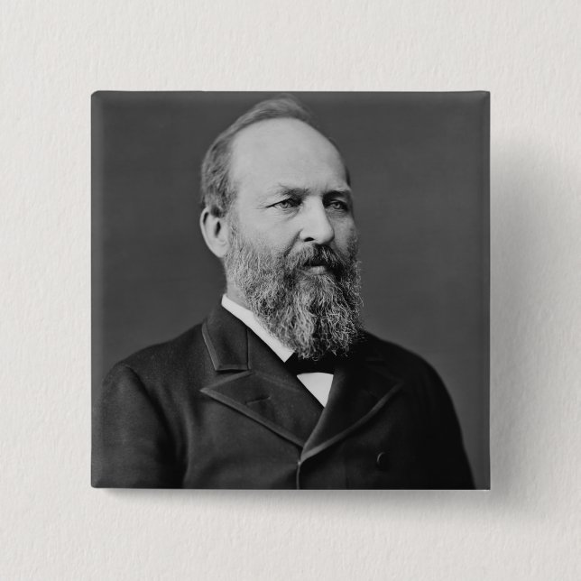 Chapa Cuadrada James A. Garfield (Anverso)