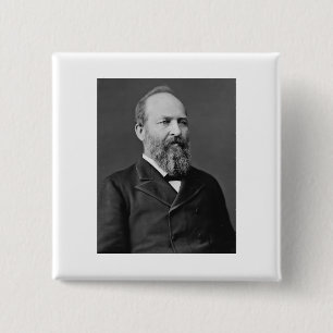 Chapa Cuadrada James Garfield 20.º presidente