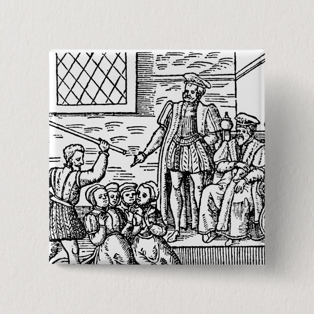 Chapa Cuadrada James I de Inglaterra y VI de Escocia (Anverso)