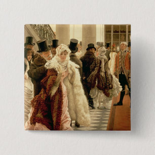 Chapa Cuadrada James Tissot el la mujer de la moda, 1883-5