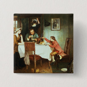 Chapa Cuadrada James Watt joven que juega con vapor