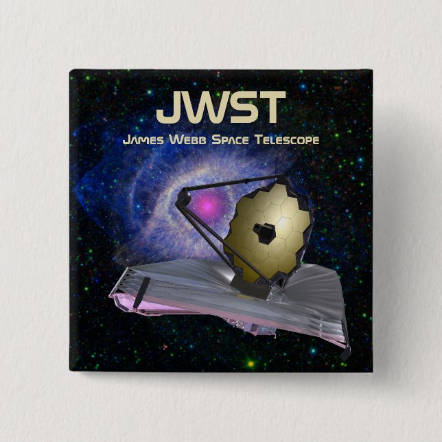 Chapa Cuadrada James Webb Space Telescope JWST (Anverso)