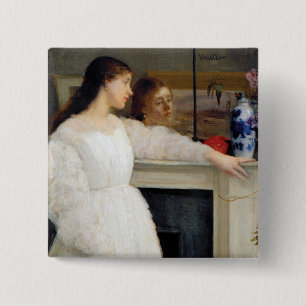 Chapa Cuadrada James Whistler - Sinfonía en blanco No. 2