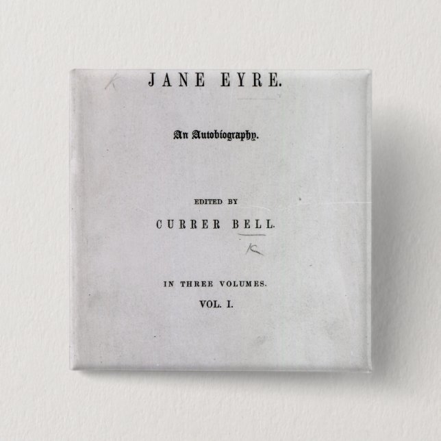 Chapa Cuadrada Jane Eyre (Anverso)