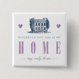 Chapa Cuadrada Jane Eyre - Mi único hogar - Casa