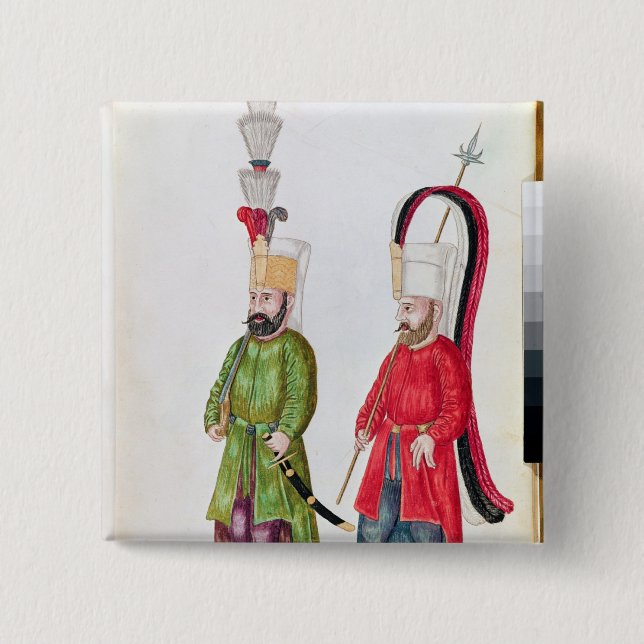 Chapa Cuadrada Janissaries persas, 1513 (Anverso)