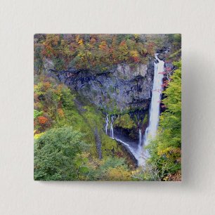 Chapa Cuadrada Japón, Nikko. Cascada Kegon de Nikko, un patrimoni