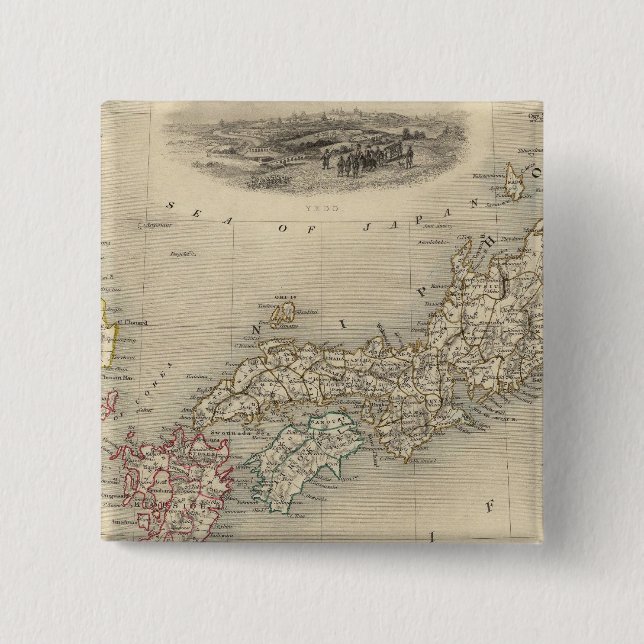Chapa Cuadrada Japón y Corea (Anverso)