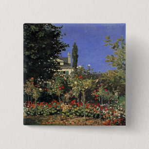 Chapa Cuadrada Jardín Floreciente En Sainte Adresse - Claude Mone