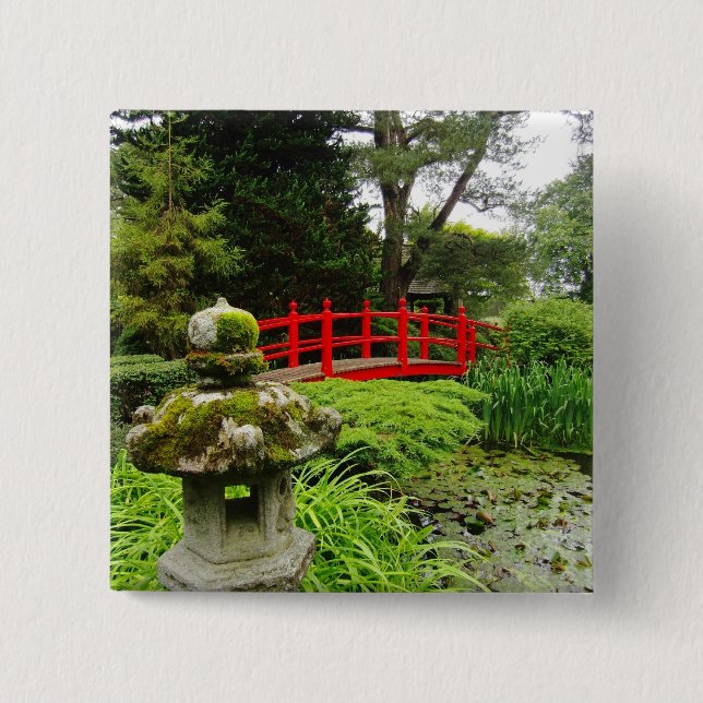 Chapa Cuadrada Jardín japonés (Anverso)