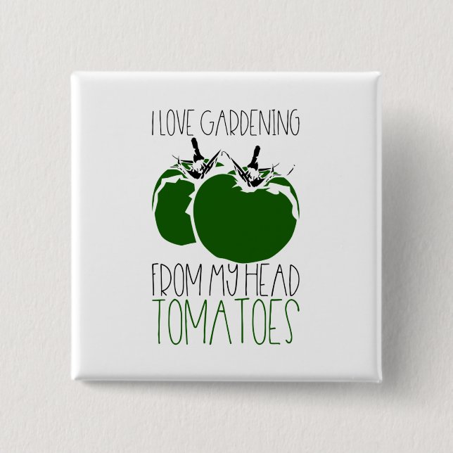 Chapa Cuadrada Jardinería Tomates (Anverso)