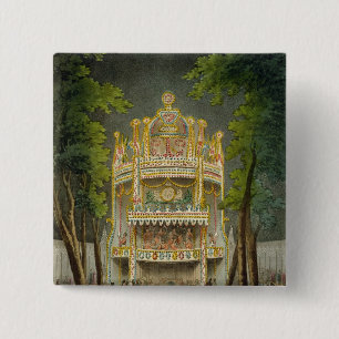 Chapa Cuadrada Jardines de Vauxhall, 1808