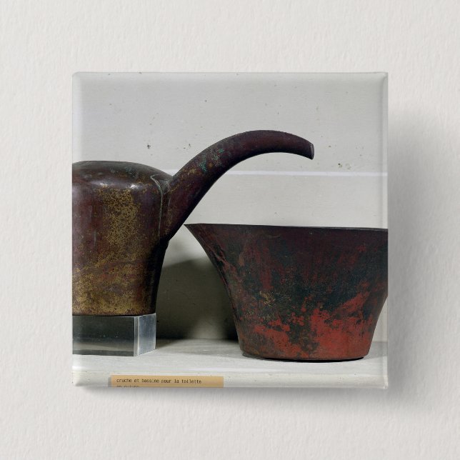 Chapa Cuadrada Jarro y lavabo (cobre) (Anverso)