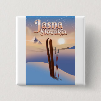 Chapa Cuadrada Jasna, poster de esquí de Eslovaquia.