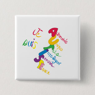 Chapa Cuadrada Je Suis Autiste