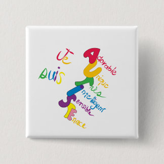 Chapa Cuadrada Je Suis Autiste