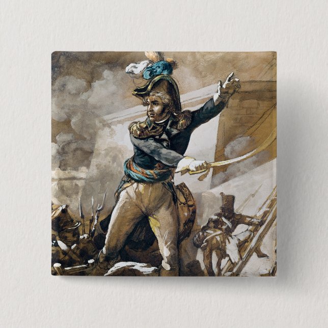 Chapa Cuadrada Jean Baptiste Kleber (Anverso)