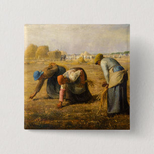 Chapa Cuadrada Jean-Francois Millet - The Gleaners