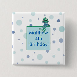 Chapa Cuadrada Jeans con rana