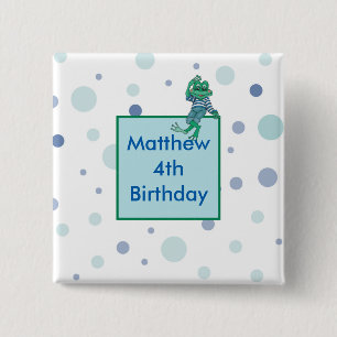 Chapa Cuadrada Jeans con rana