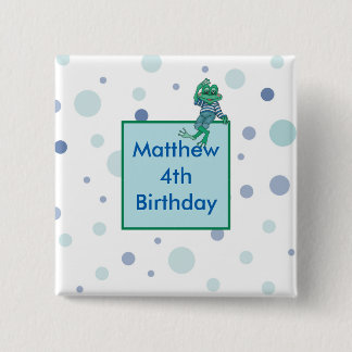 Chapa Cuadrada Jeans con rana