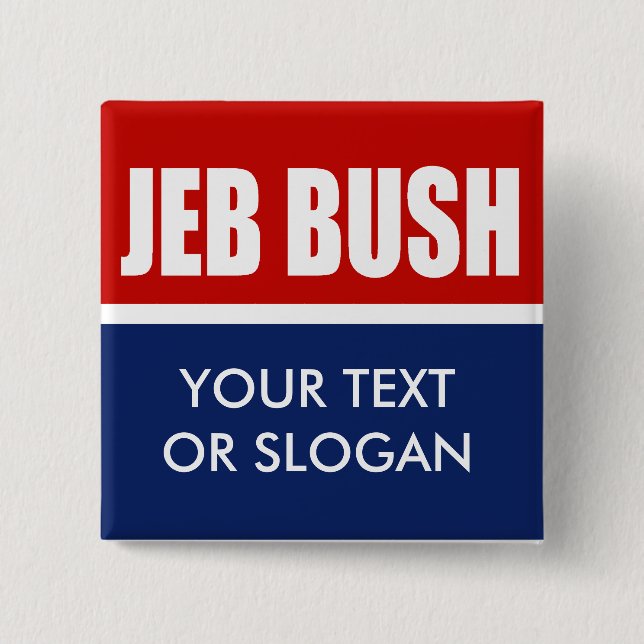 CHAPA CUADRADA JEB BUSH 2012 (Anverso)