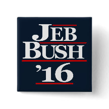 Jeb Bush 2016 botones de la campaña