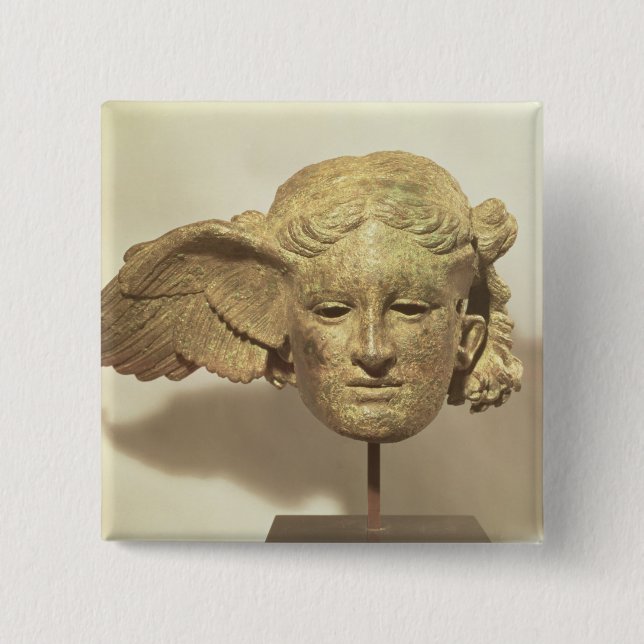 Chapa Cuadrada Jefe de Hypnos, o sueño (Anverso)