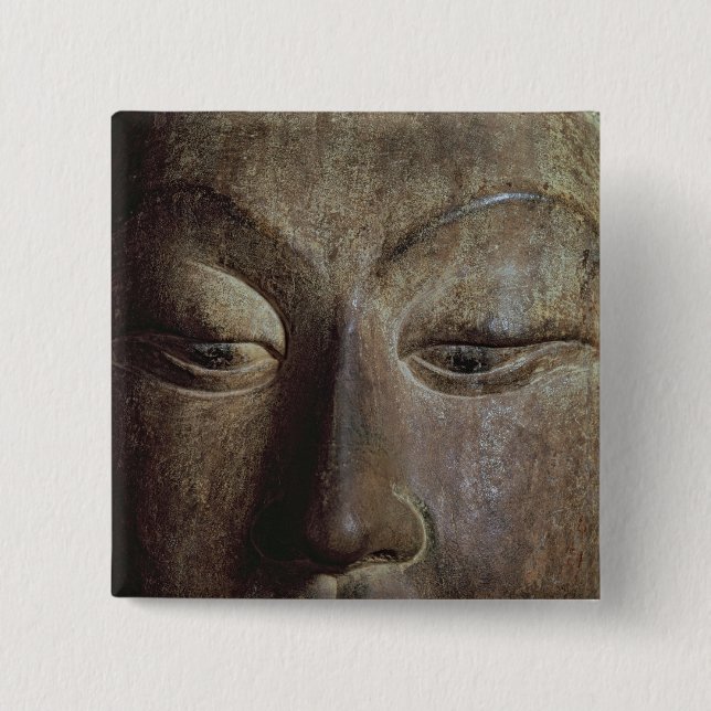 Chapa Cuadrada Jefe de un Bodhisattva (Anverso)