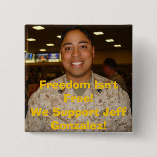 Chapa Cuadrada ¡jeff2, libertad no está libre! Apoyamos a Jeff