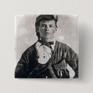 Chapa Cuadrada Jesse Woodson James (foto de b/w)