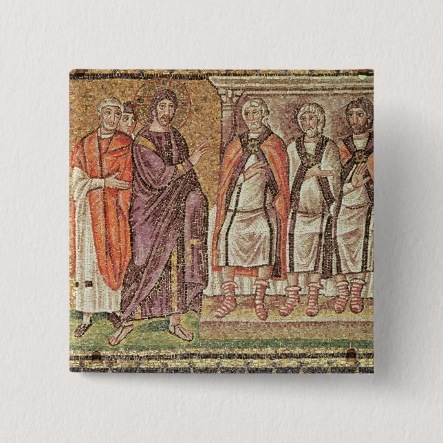 Chapa Cuadrada Jesús antes de Caiphus (Anverso)